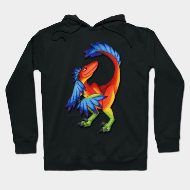 Pride Raptor Hoodie by somekindofguru